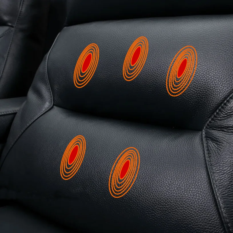 Bioscoopstoelen met ingebouwde massage en koeling